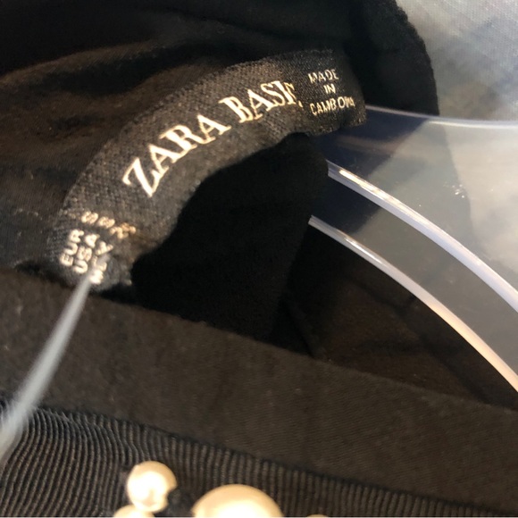 Zara basic. Pearl neckline with open bell sleeves size small - Picture 10 of 11